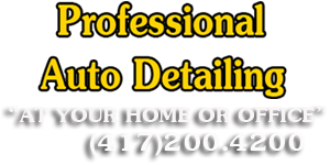 Professional auto detailing 'at your home or office'